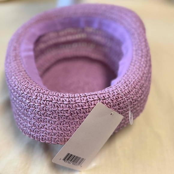 BUCKET HAT, WOVEN, LILAC, ONE SIZE, FLEXIBLE & PACKABLE, MODE CSG, TAG ON, NEVER - Picture 5 of 5